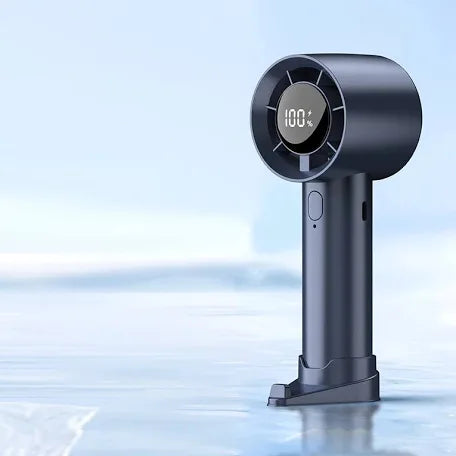 Portable Handheld Fan with Digital Display and 199 Speed Levels